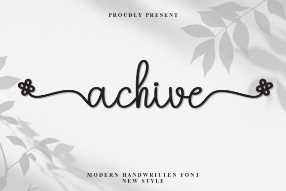 Achive Font: Elegant Script for Makers