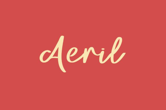 Aeril: The Chic Script Font for Modern Brands