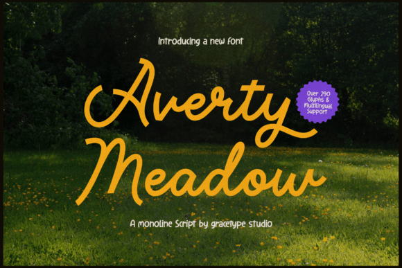 Averty Meadow Font for Clear Campaign Design