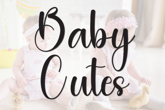 Baby Cutes: A Tasteful Handwritten Script Font for Branding