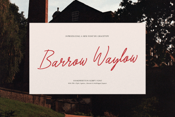 Barrow Waylow: A Handwritten Font for Makers