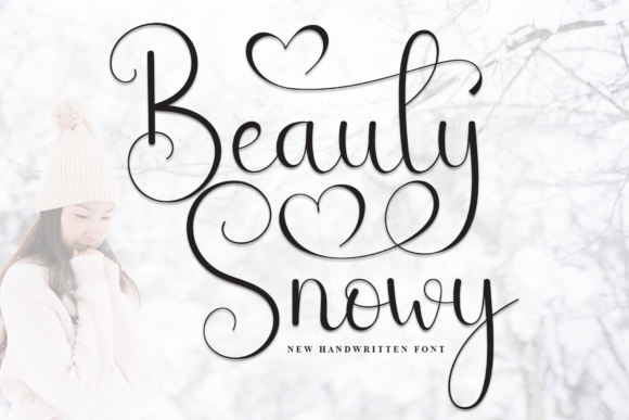 Beauty Snowy Script Font for Handmade Brands