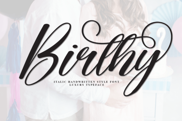 Birthy Script Font for Editorial Design