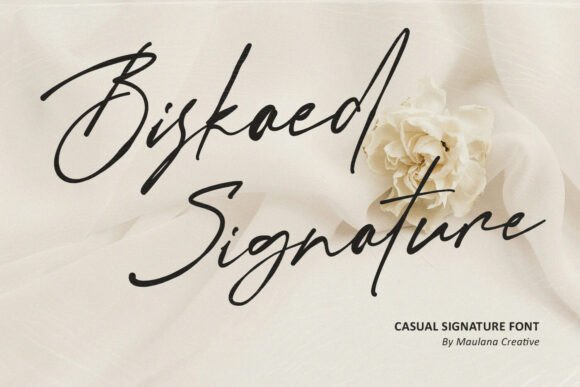 Biskaed Signature Font for Editorial Design