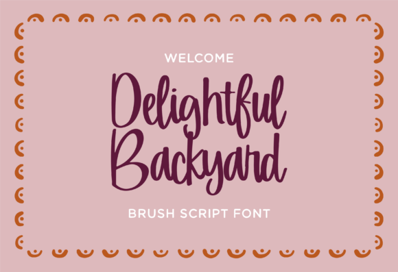 Delightful Backyard Font for Editorial Design