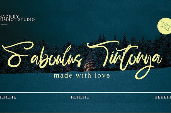 Faboulus Tintonya: The Script Font for Modern Campaigns