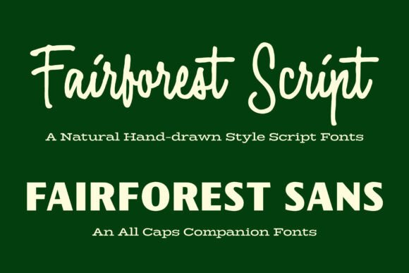 Fairforest Duo: A Handwritten Typeface for Authentic Branding