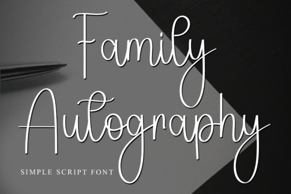 Family Autography Font for Polished Branding