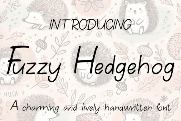 Fuzzy Hedgehog Font for Scroll-Stopping Social Graphics