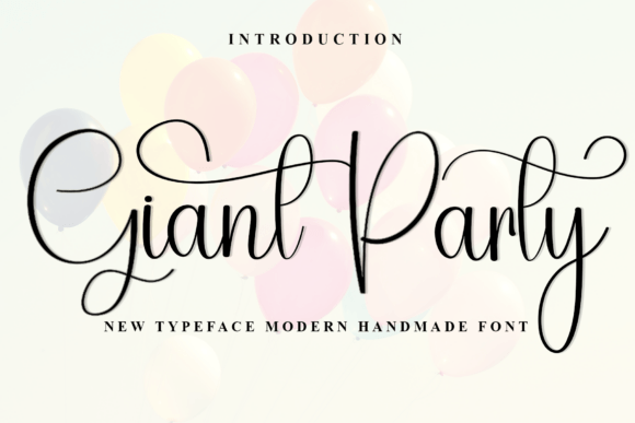 Giant Party Font for Elegant Brand Identity