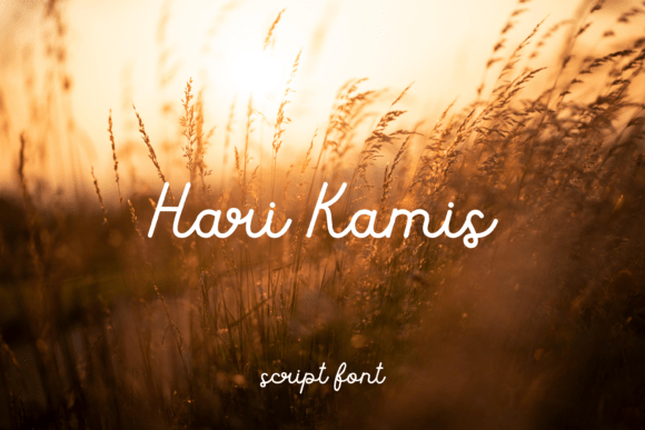 Hari Kamis Font for Campaign Design