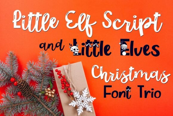Little Elf Trio Font for Festive Web Design