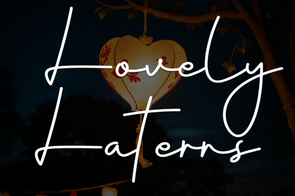 Lovely Laterns Font for Elegant Web Design