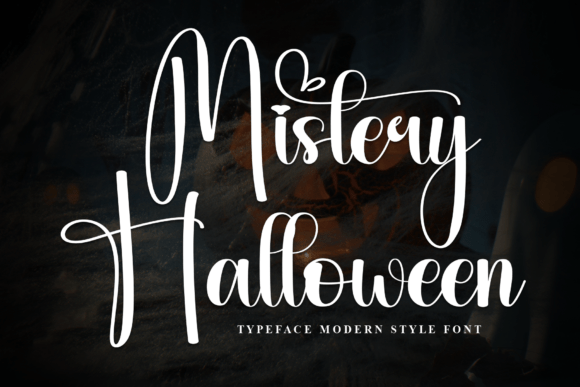 Mistery Halloween Script Font for Makers