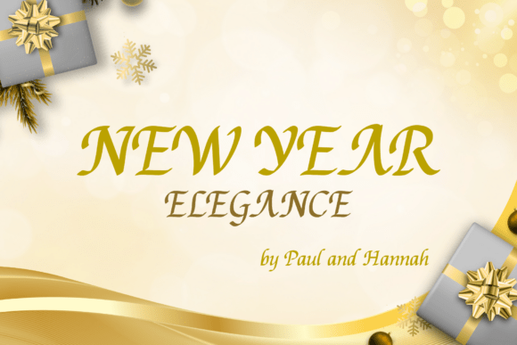 New Year Elegance Font for Makers