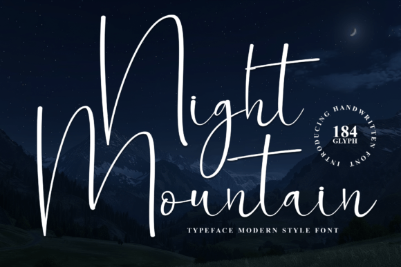 Night Mountain Typeface for Editorial Design