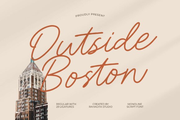 Outside Boston: The Ultimate Script Font for Modern Branding