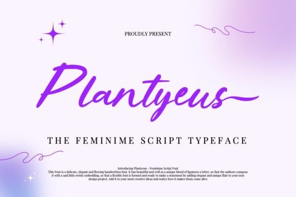 Plantyeus Typeface for Elegant Editorial Design