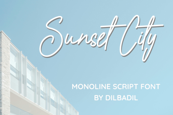 Sunset City Font for Handmade Branding