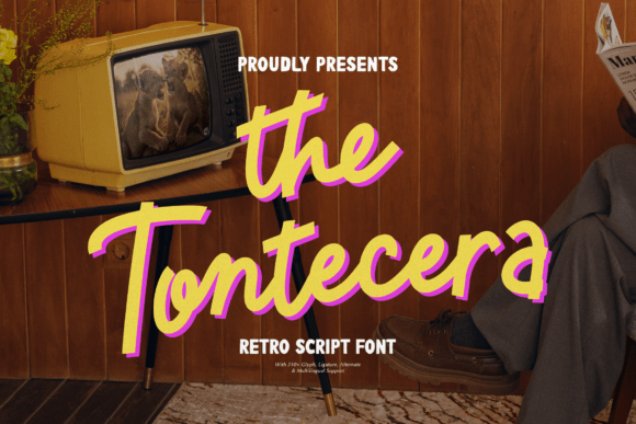 Tontecera: A Retro Script Font for Makers