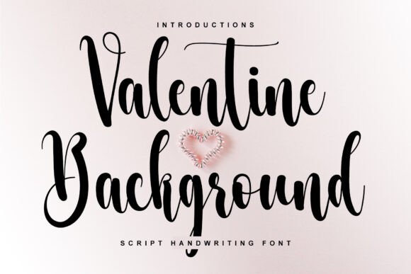 Valentine Background Font for Elegant Branding