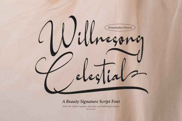 Willnesong Celestial: A Refined Script Typeface for Elegant Editorial Design