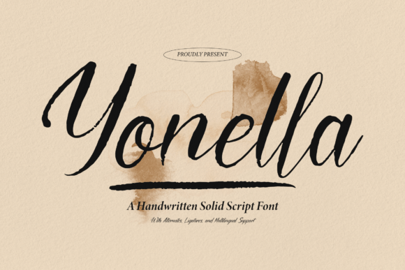 Yonella Font: Elevating Brand Identity with Script Handwritten Elegance